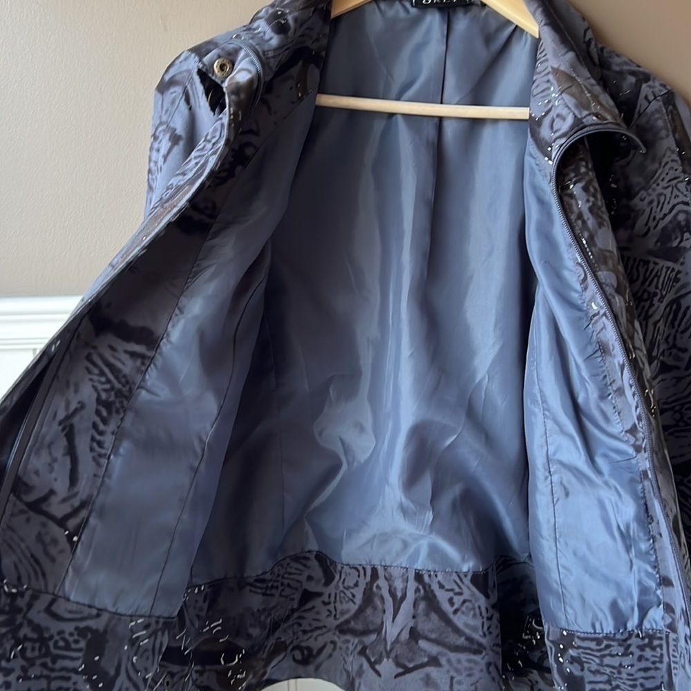 Orly Grey with Black Pattern Spring/Fall Jacket - Picture 7 of 11